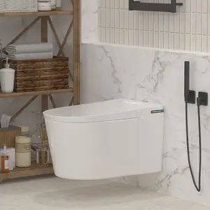 Design moderno Banheiro G830 WC Elétrico Wall-Mounted Auto Wash com Tanque Oculto Dual-Flush Cisterna Inferior