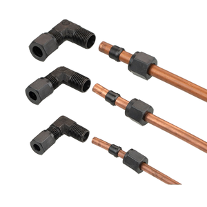 Connecteur de tuyau hydraulique coudé à 90 ° à double virole en <span class=keywords><strong>acier</strong></span> au carbone à haute pression pour tubes en aluminium de cuivre d'<span class=keywords><strong>acier</strong></span> inoxydable d'huile - Product Image 5