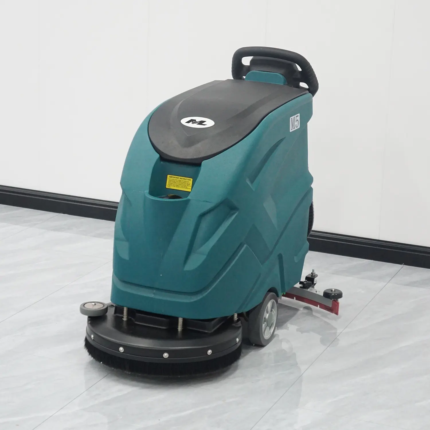 Beste Kwaliteit Hand Push Walk Achter Vloerreinigingsmachine Professionele Industriële Commerciële Vloer Scrubber