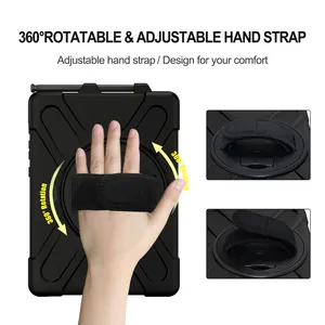 For Samsung Galaxy Tab Active Pro 10.1 SM-T540 Tablet Covers Menu Restaurant With Hands Strap Shoulder Strap