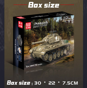 Moule King 20043 932PCS <span class=keywords><strong>Militaire</strong></span> Serie M24 Chaffee tank Truck Building Block Model Technical Educational Toy Festival Gift - Product Image 6