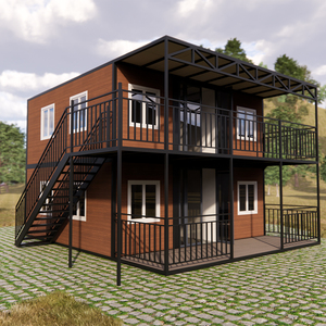 Sofort bezugsfertige 40-20-Fuß-Fertighaus-Container-Villa, modern, erweiterbar, mit 2, 3, 4 oder 5 Schlafzimmern, tragbares Zuhause - Product Image 1