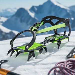 Crampons d'escalade portables d'urgence BRS-S1A en acier au manganèse durable, 14 dents, étanches, pour la montagne et les glaces - Product Image 1