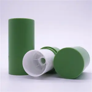 Blush base vazia para contorno cosmético, tubo de 30ml com base torcida verde fosca, personalização