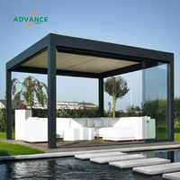 Pergola abri pluie aluminium toit ouvrant Pergola 4x6 pare-soleil motorisé persiennes pas cher gazebo extérieur pour cour