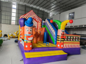 <span class=keywords><strong>Castillo</strong></span> <span class=keywords><strong>Inflable</strong></span> de Colores con Tobogán, Temática de Carnaval, <span class=keywords><strong>Castillo</strong></span> Hinchable, <span class=keywords><strong>Happy</strong></span> <span class=keywords><strong>Hop</strong></span> para Fiestas Infantiles - Product Image 2