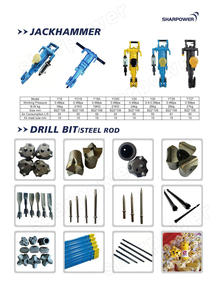 Sharpower 55 סימנב אינטגרלי סלע מקדחה פלדה מוט 0.5m-9m 23 מ "מ-43 מ" מ פחמן פלדה h22 b19 b25 ציוד קידוח - Product Image 2