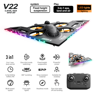 Dron V22 Original 2025, el Más Reciente, 3 en 1, Multijuego, Naval, Terrestre y Aéreo, con Luces Nocturnas Atractivas - Product Image 3