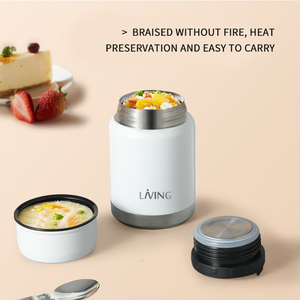 <span class=keywords><strong>Thermos</strong></span> da 20oz/600ml <span class=keywords><strong>per</strong></span> Cibo <span class=keywords><strong>Caldo</strong></span> e Zuppe, Contenitore Termico con Cucchiaio Pieghevole, Borraccia in Acciaio Inox a Doppia Parete - Product Image 2