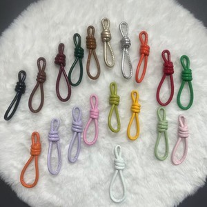 Leather Woven Keychain Pendant Oval Artificial Leather Handmade DIY Jewelry <b>Accessories</b> Durable Car <b>Key</b> <b>Ring</b> Charm Bag Charm - Product Image 4
