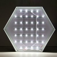 Fabricant de boîtes lumineuses sur mesure, enseigne publicitaire LED polygonale, logo lumineux, pour les magasins de marques, les cafés, les bijouteries