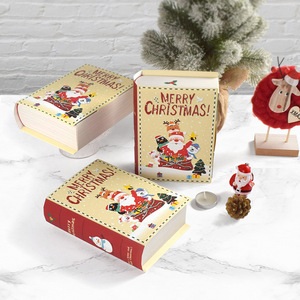 Boîte cadeau en papier décorée pour Noël, en forme de <span class=keywords><strong>livre</strong></span> magique pliable personnalisé, pour bonbons - Product Image 3