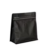 Sachets en aluminium colorés de 125G, 250G, 500G, 1000G, pochettes en plastique à huit côtés, sachets de café refermables en aluminium mat avec valve