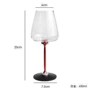 Decanter per <span class=keywords><strong>Vino</strong></span> Girevole in Cristallo con Calice Rotante e Coppa Rimovibile per Aerazione - Product Image 4