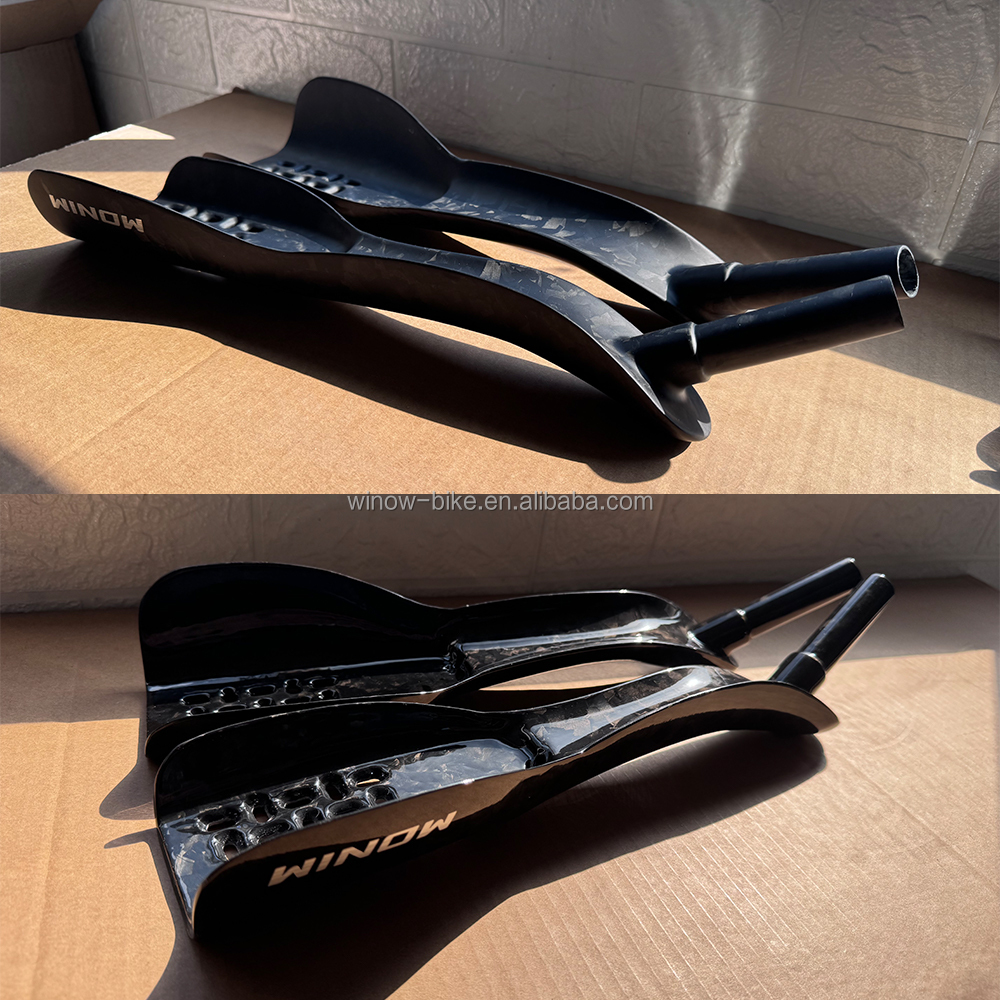 Winowsports 新登場 カーボンファイバー製 自転車用DHバー/TTハンドル