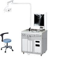 Équipement chirurgical de l'hôpital SY-G124 Unité de traitement de l'oreille du nez et de la gorge Poste de travail ORL avec fauteuil de patient
