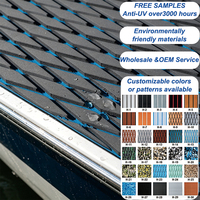Revêtement de sol marin en mousse EVA moderne et imperméable 6 mm/épaisseur personnalisée, protection UV 3000 heures, antidérapant, logo découpé sur mesure pour yacht et marine