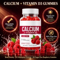 Formule compatible Keto, option gommes au citrate de calcium et vitamine D3, saveur framboise, pour marques privées