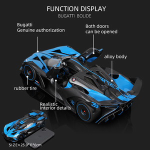 Modellino Statico di Supercar da Corsa <span class=keywords><strong>Bburago</strong></span> Scala 1:18 Bugatti Bolide in Lega Pressofusa - Product Image 2
