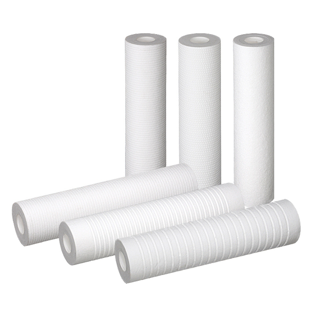 10 Inch Spun Melt Blown Sediment PP Replacement Filters  Cartridges with 1 and 5 Micron  (Professional Non-standard Production)