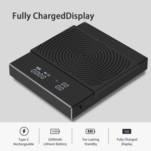 Balance à café intelligente mini 4-en-1 avec minuteur, affichage visuel des paramètres de préparation en temps réel (2 kg/0,3 g) et valeur inégalée - Product Image 2