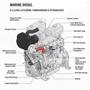 <span class=keywords><strong>Moteur</strong></span> diesel marin 6CTA8.3-M240 en promotion, 240 CV, 8,3 L, <span class=keywords><strong>moteur</strong></span> turbo <span class=keywords><strong>inboard</strong></span> pour <span class=keywords><strong>bateau</strong></span> - Product Image 1