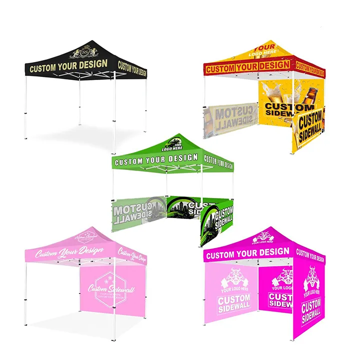 Premium 10x10 Outdoor Advertising Logo Aluminum Trade Show Tent Exhibition Event Marquee Canopy Pop Up Custom Printed Tents