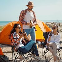 Chaise de camping pliable, légère et portable pour la plage, la pêche, les pique-niques et les voyages en plein air