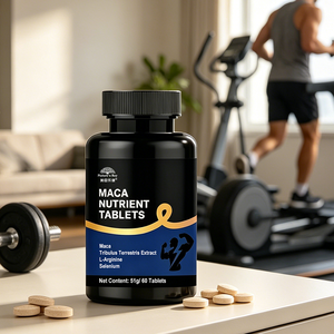 Tabletas de Maca con 7 Ingredientes Activos: <span class=keywords><strong>Tribulus</strong></span>, Arginina, Selenio, Zinc, B6, B12, Marca Privada OEM - Product Image 1