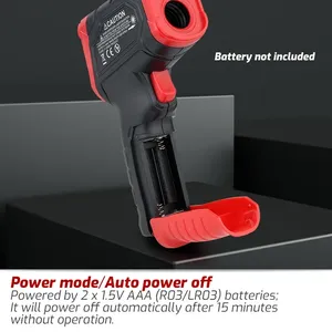 TA601A TA601B TA601C Digital Infravermelho Termômetro De Plástico Laser Posicionamento Medidor de Temperatura LCD Luz Alarme Sem Contato - Product Image 5