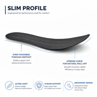 Semelles en fibre de carbone pour hommes et femmes, inserts de soutien rigides pour les doigts des pieds, le hallux limitus, l'arthrite, la récupération après fracture du pied
