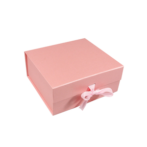 Custom Golden Ribbon Magnetic Pink Book Shaped Luxury Gift Boxes with Matt Lamination Embossing Recyclable <b>Packaging</b> - Product Image 5
