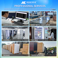 Distributeur automatique commercial de nourriture et de boissons MK-VM210, distributeur de boissons réfrigérées avec gestion cloud pour les distributeurs