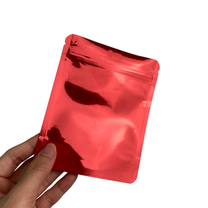 Hot Bán Bóng Kim Loại Vàng Đỏ Magenta Nắp Kéo Ziplock Túi Mùi Bằng Chứng Hoa Bao Bì <span class=keywords><strong>Pouch</strong></span> 3.5G Trống Mylar Túi - Product Image 3