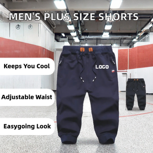 Pantalones Cortos Casuales Personalizados para Hombre, Talla Grande, Cintura Media, con Cordón, Ecológicos, Transpirables, de Secado Rápido, Ligeros, Corte de Siete Pulgadas - Product Image 2