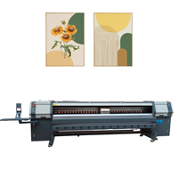 Impresora de inyección de tinta solvente HDM3300 de 3.2 metros para papel tapiz, pancartas, adhesivos para automóviles, cuero y tela, con cabezales de impresión Konica 512i/1024i