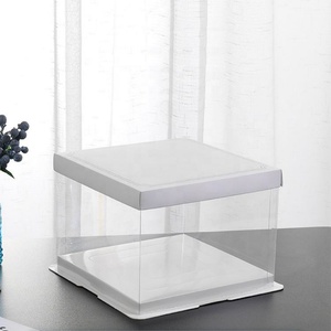 High Quality Food Grade Different Size Wedding Printed Cover Birthday Party Transparent Cake <b>Boxes</b> - Product Image 3
