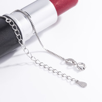 Collier à chaînes en argent Sterling 925, boîte de bijoux, Figaro, serpent, rouleau, solide, corde, vente en gros, 925