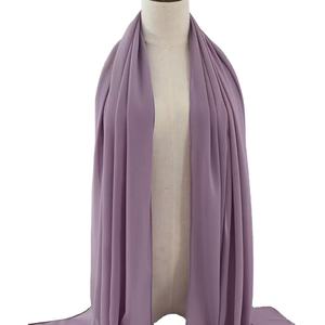 Hijab en mousseline de soie de qualité supérieure - Design malaisien islamique, châle de luxe, <span class=keywords><strong>tissu</strong></span> respirant pour femmes - Product Image 1
