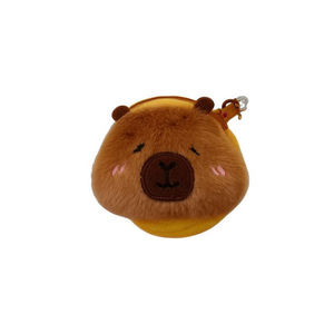Portamonete in peluche a forma di orsetto da 9 cm con portachiavi e cerniera per bambini e bambine - Product Image 2