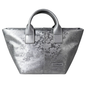 Bolso Tote Jacquard Plateado al por Mayor, Bolso de Mano de Moda para Mujer con Correa de Hombro Desmontable, Logotipo Personalizado, Fábrica OEM - Product Image 1