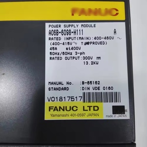 F ANUC A06B-6098-H111 ชุดขับเคลื่อนแอมพลิฟายเออร์แกนเดี่ยวสำหรับเครื่องกลึงและเครื่องกัด อะไหล่เครื่องมือกล - Product Image 2