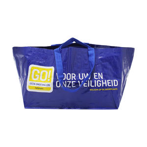 Sacola de Compras Grande Personalizada Reutilizável para Supermercado e Mudança de Casa, Sacola Dobrável Portátil Reciclável de Polipropileno Preto Resistente - Product Image 5