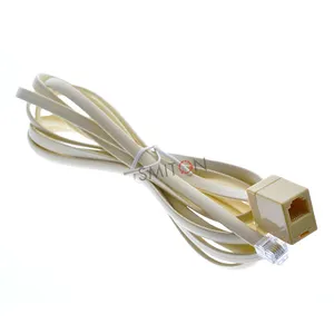 Telephone RJ12 Male to RJ12 6P6C Female Socket ADSL Connector Converter Extension Cable Adapter