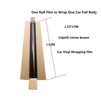 Film de protection de carrosserie automobile complet de 5 ans, film liquide brun chocolat, film PPF brillant, film vinyle pour voiture PET, sans bulles d'air, film de voiture changeant de couleur