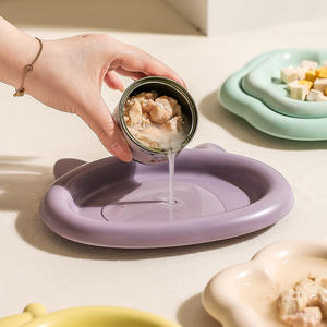 Fábrica personalizada al por mayor Popular lindo plato de cerámica para mascotas cachorro tazón gato perro comida tazón de alimentación gatito gato comida tazón de cerámica plato - Product Image 6