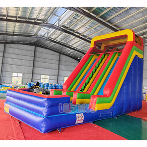 Tobogán Inflable Doble de Colores, Tobogán Inflable de PVC Resistente de Grado Comercial Apto para Eventos de Alquiler. - Product Image 2