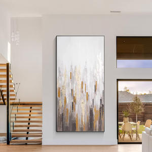 Soft Neutral Arts Hotel Wall Art Handmade <b>Canvas</b> Abstract Still Life Oil Paintings Mixed Media Unframed Original - Product Image 6