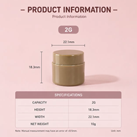Vente directe usine – Pot en plastique PP 2g avec couvercle pour gel UV, idéal pour l'emballage cosmétique personnalisé OEM/ODM (yeux, ongles, crème pour le visage, échantillons)
