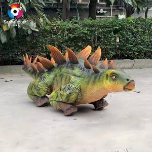 หุ่นยนต์สัตว์เลี้ยงสุนัขแอนิเมทรอนิกส์รูปทรงแอนคิโลซอร์  ไดโนเสาร์เด็กเคลื่อนไหวด้วย AI สำหรับงานแสดงเทคโนโลยีในสวนสนุก - Product Image 5